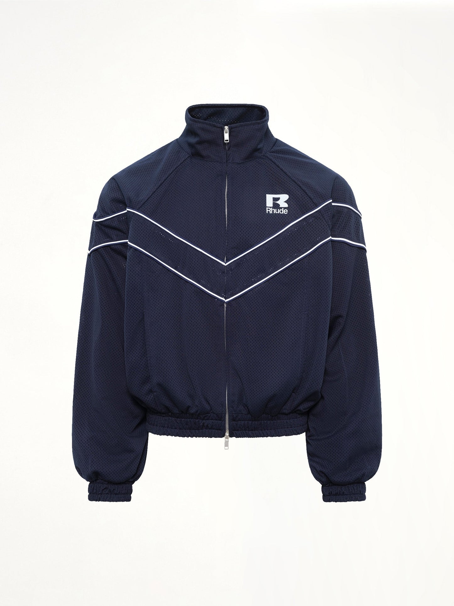 Rhude Mesh Piping Raglan Track Jacket (Navy)