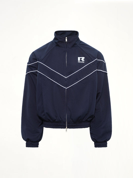 Rhude Mesh Piping Raglan Track Jacket (Navy)