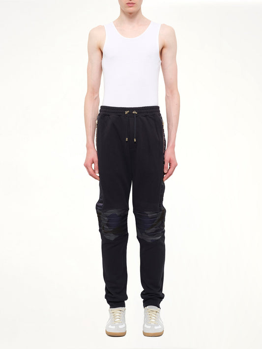BALMAIN Biker Legging Pants (Navy)