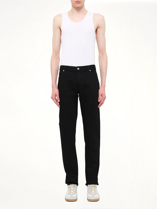 BALMAIN Crest Logo Straight Jeans (Black)