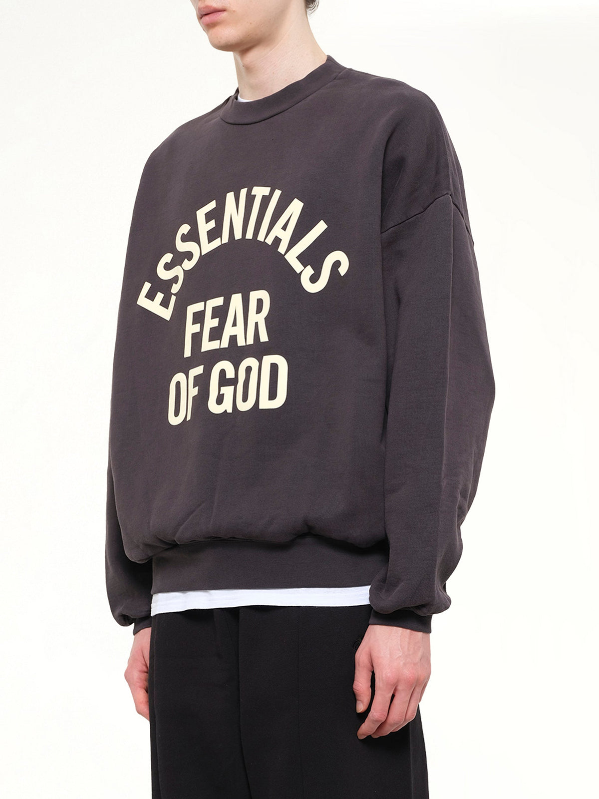 FEAR OF GOD ESSENTIALS Campus 90's Crewneck Sweatshirt (Black)