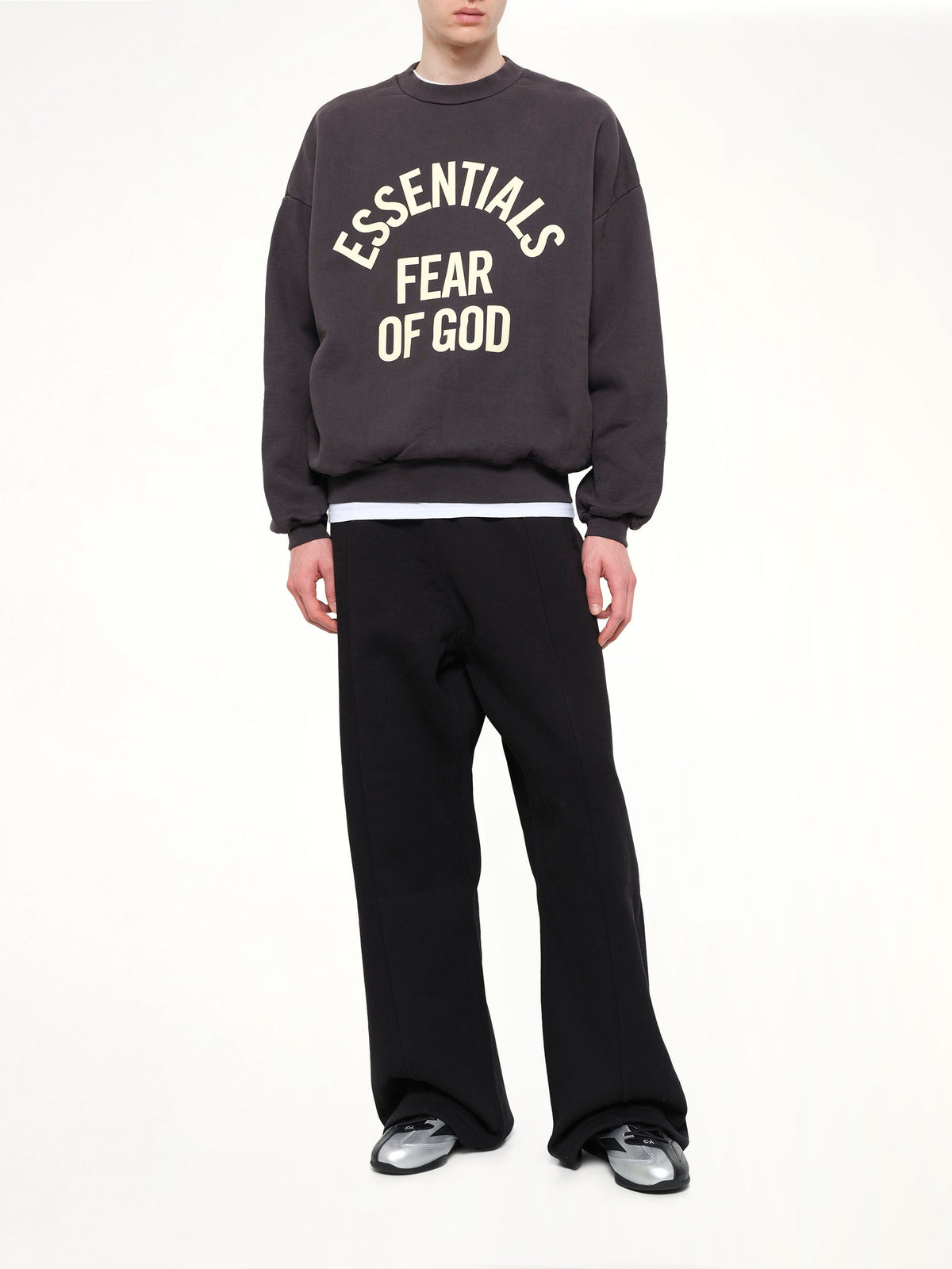 FEAR OF GOD ESSENTIALS Campus 90's Crewneck Sweatshirt (Black)
