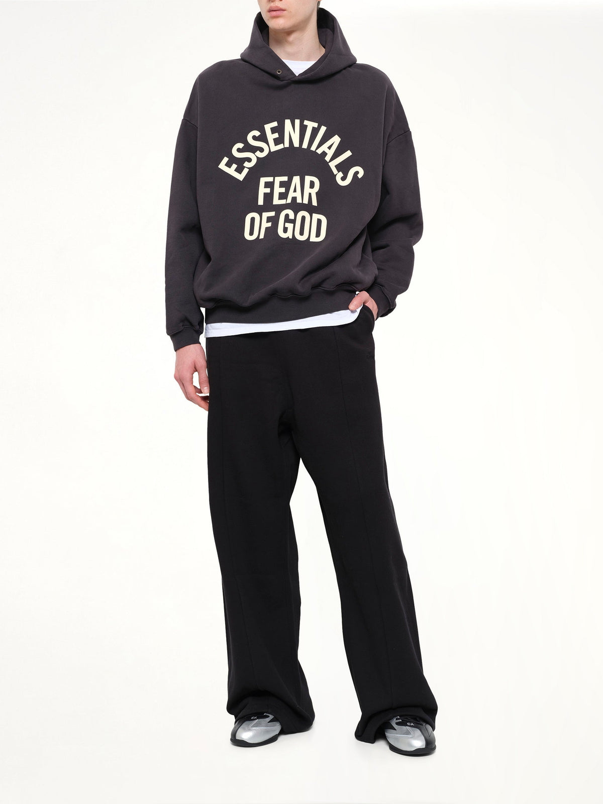 FEAR OF GOD ESSENTIALS Campus 90's Hoodie (Black)