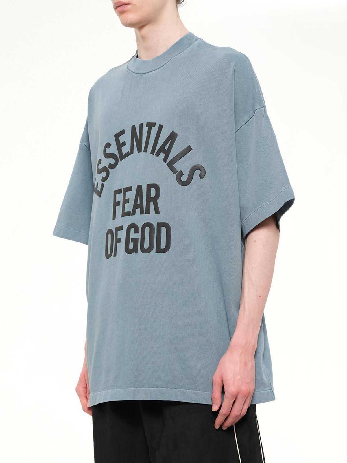 FEAR OF GOD ESSENTIALS Campus 90's Short Sleeve T-Shirt (Blue)
