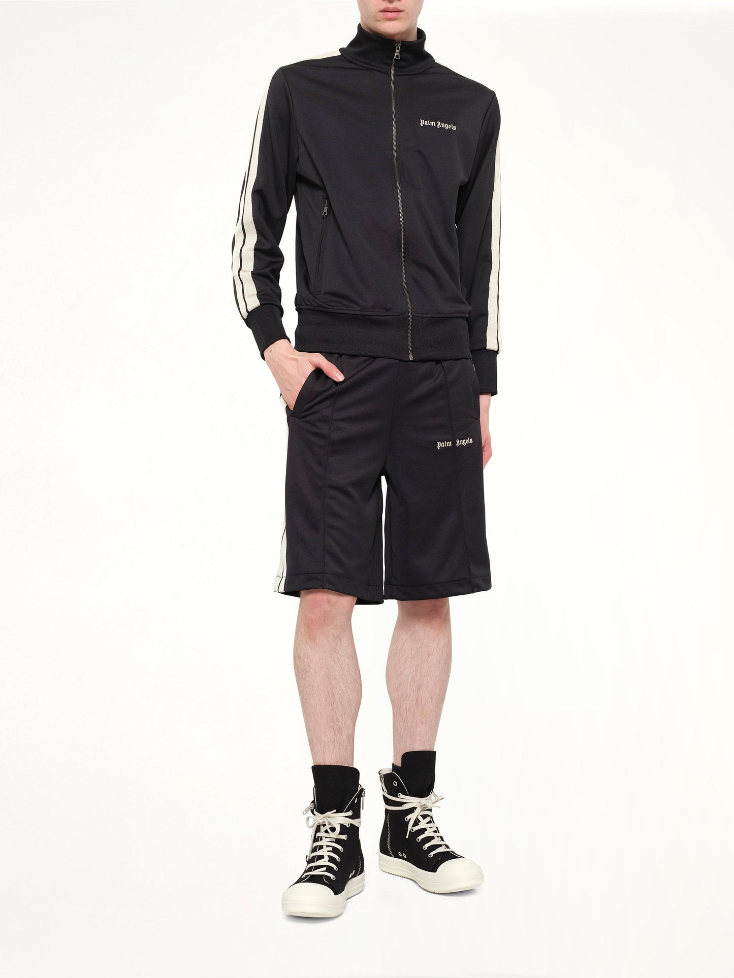 PALM ANGELS Classic Logo Track Shorts (Black)