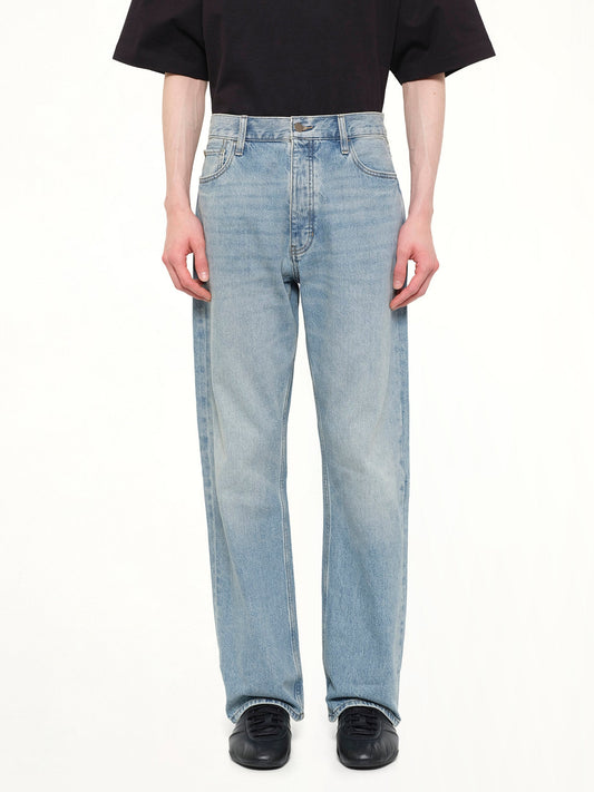 Image of Jeans. Product name - Denim 5 Pocket Jeans in Blue colour by brand - FEAR OF GOD ESSENTIALS