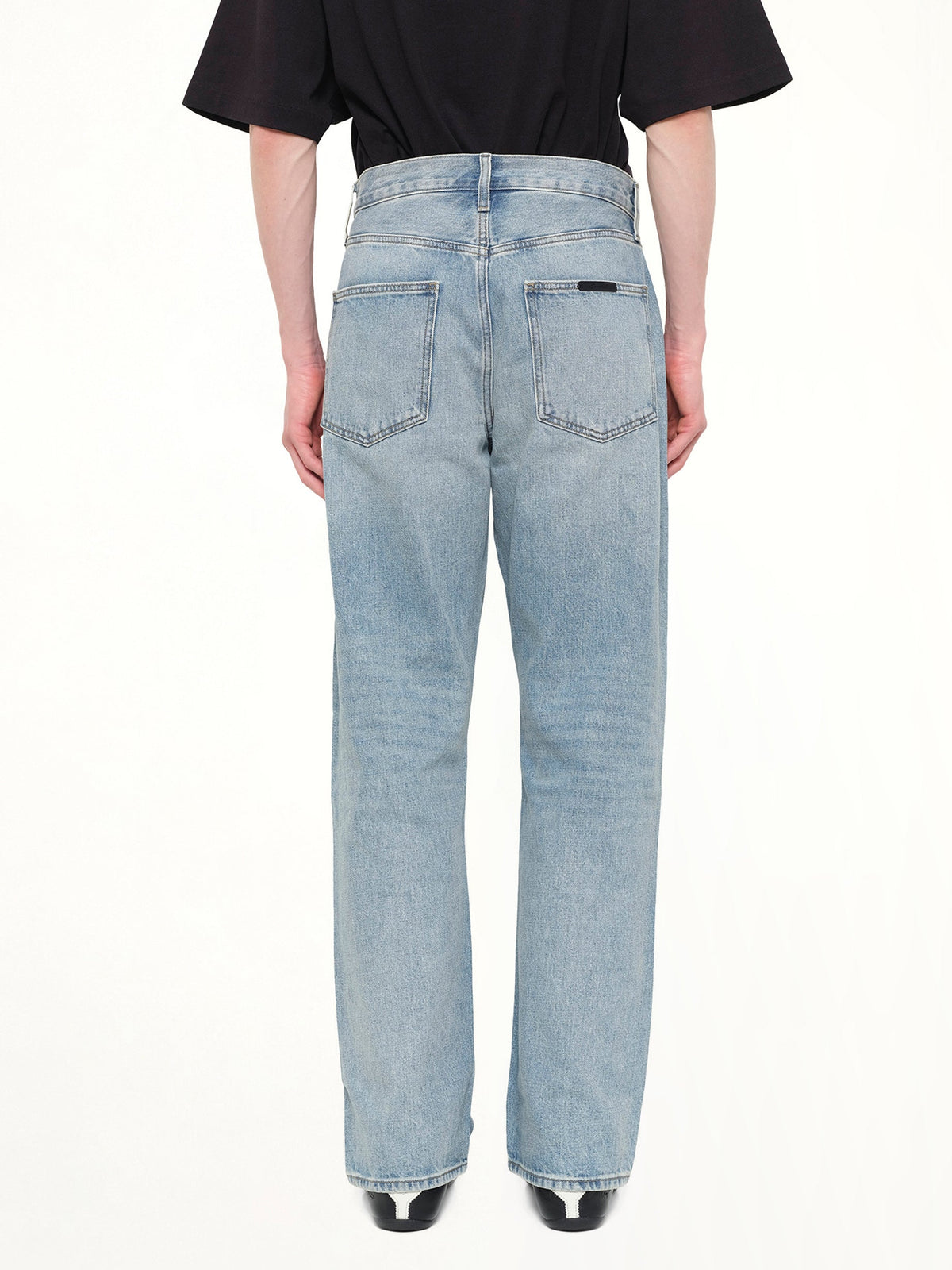 FEAR OF GOD ESSENTIALS Denim 5 Pocket Jeans (Blue)