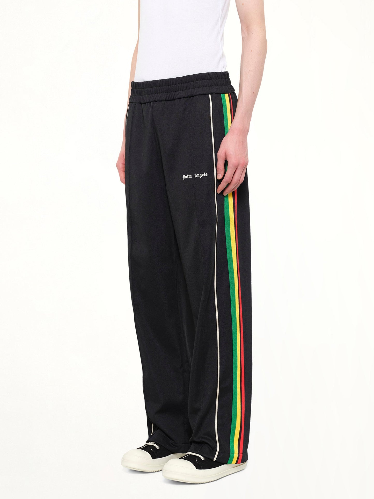 PALM ANGELS J Classic Logo Vint Track Pants (Black)