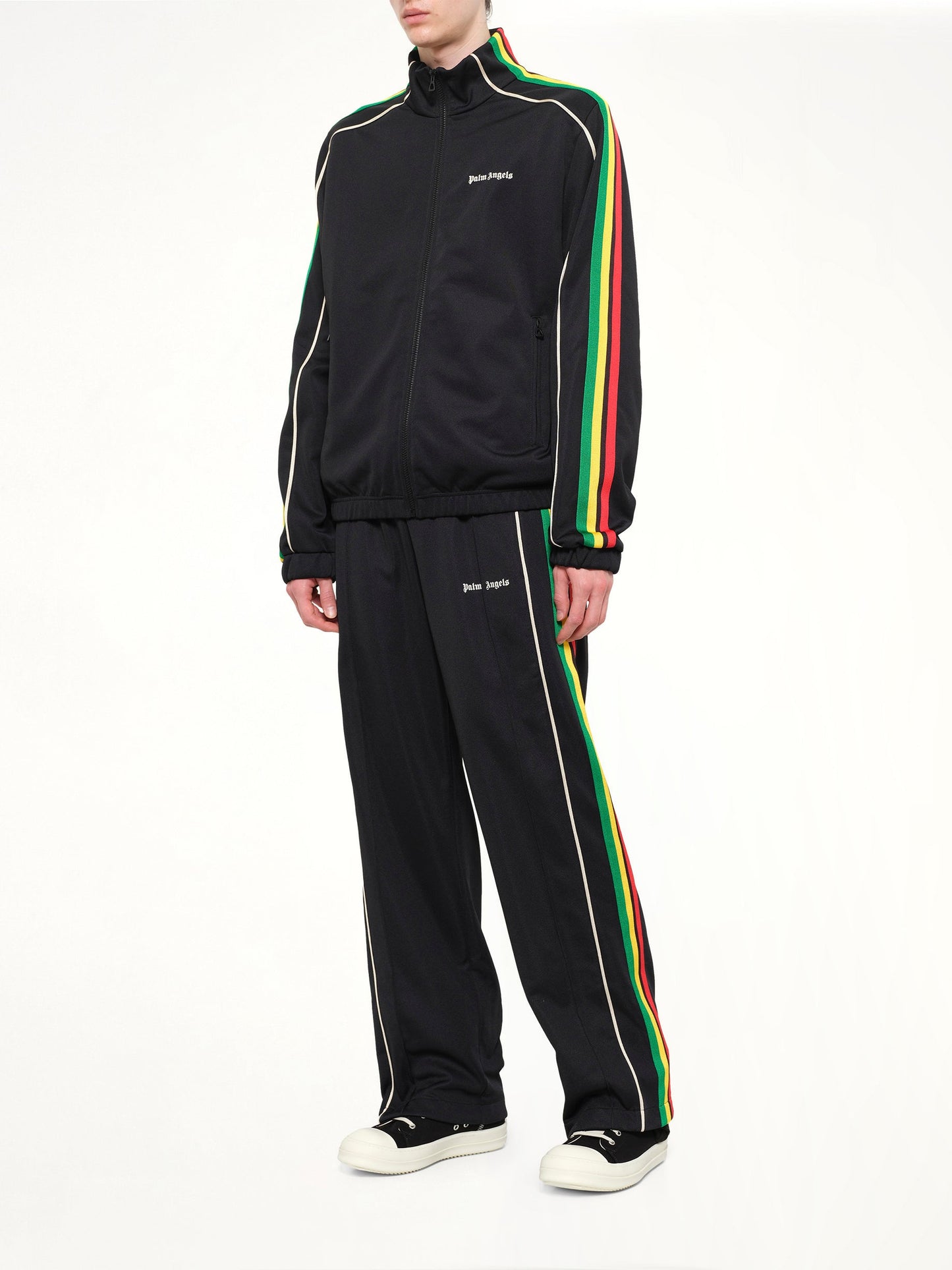 PALM ANGELS J Classic Logo Vint Track Top (Black)