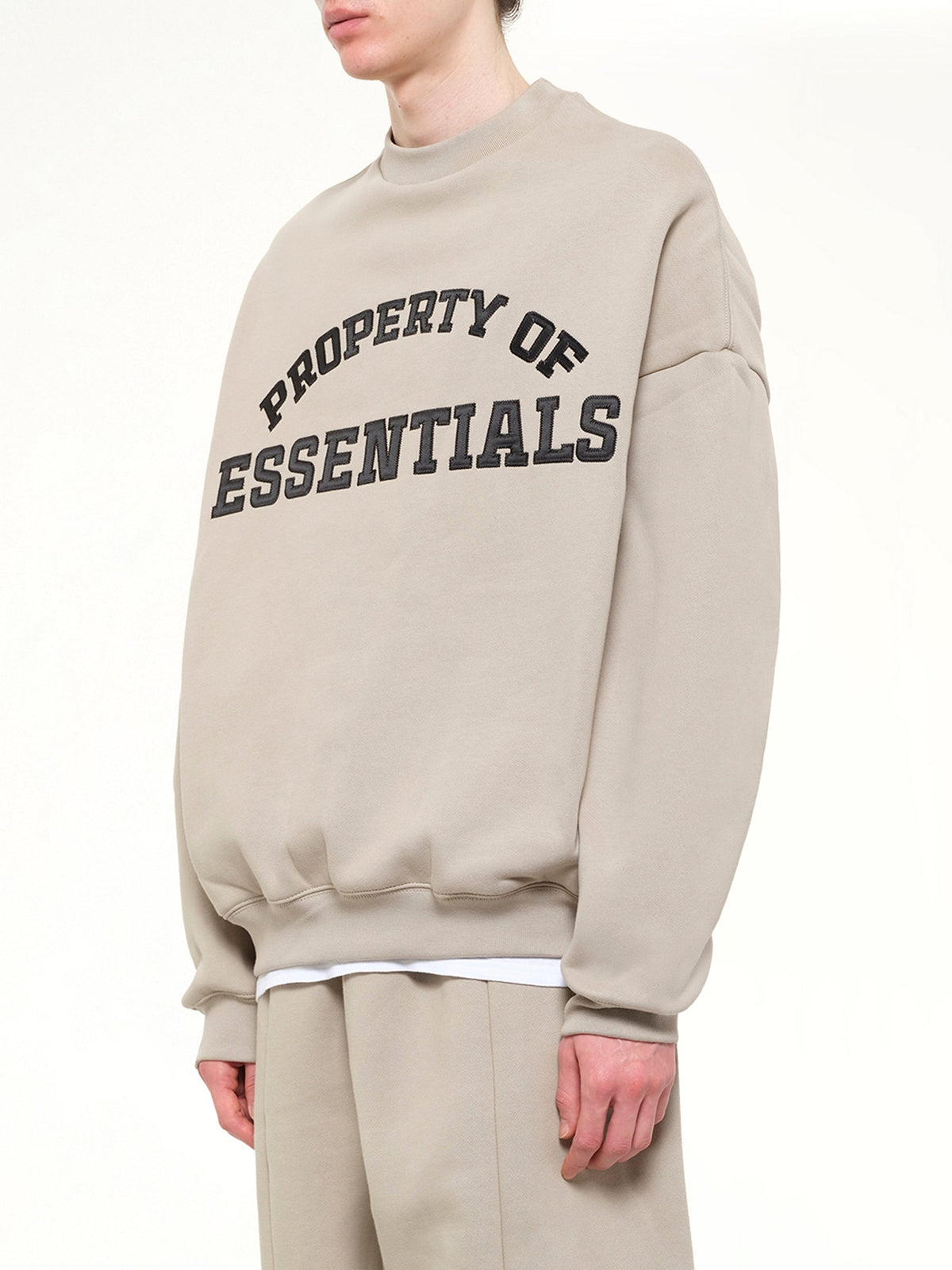 FEAR OF GOD ESSENTIALS Property Lounge Crewneck Sweatshirt (Grey)