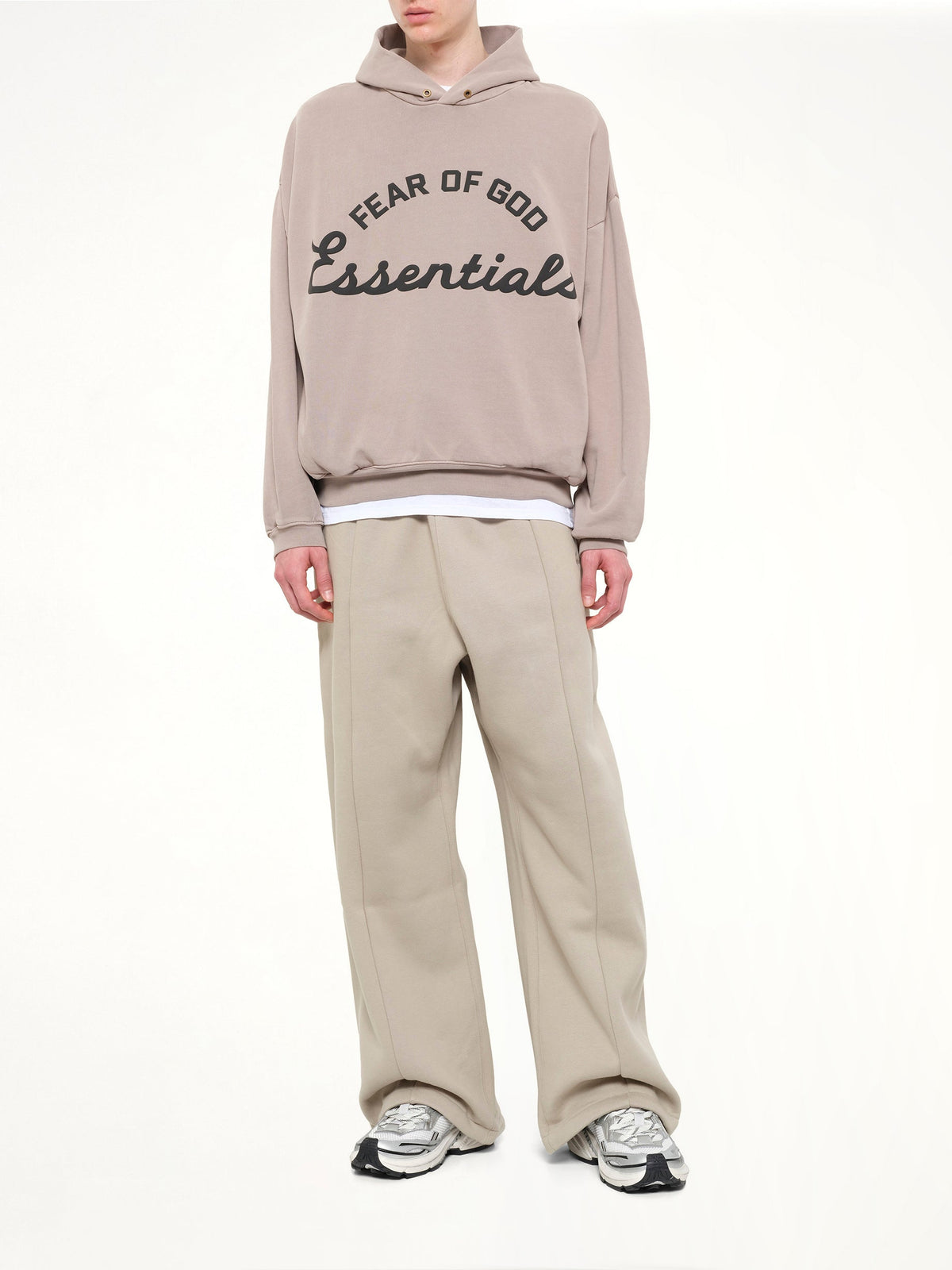 FEAR OF GOD ESSENTIALS Training 90's Hoodie (Grey)