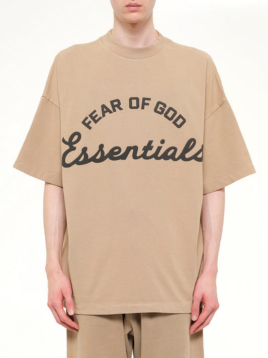 Image of T-Shirts. Product name - Training 90's Short Sleeve T-Shirt in Brown colour by brand - FEAR OF GOD ESSENTIALS