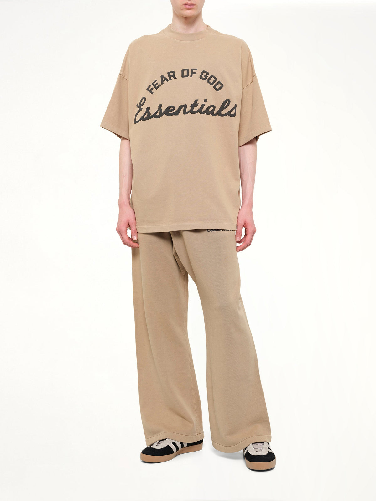 FEAR OF GOD ESSENTIALS Training 90's Short Sleeve T-Shirt (Brown)