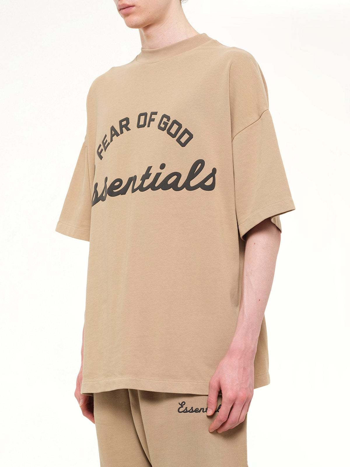 FEAR OF GOD ESSENTIALS Training 90's Short Sleeve T-Shirt (Brown)