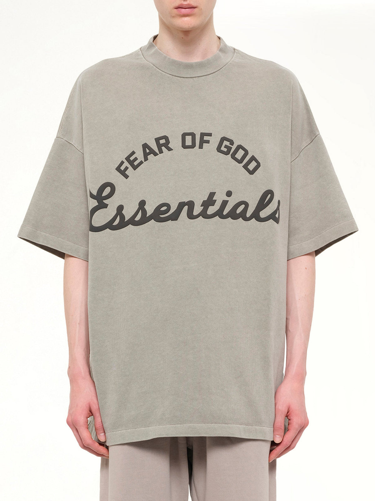 Image of T-Shirts. Product name - Training 90's Short Sleeve T-Shirt in Grey colour by brand - FEAR OF GOD ESSENTIALS