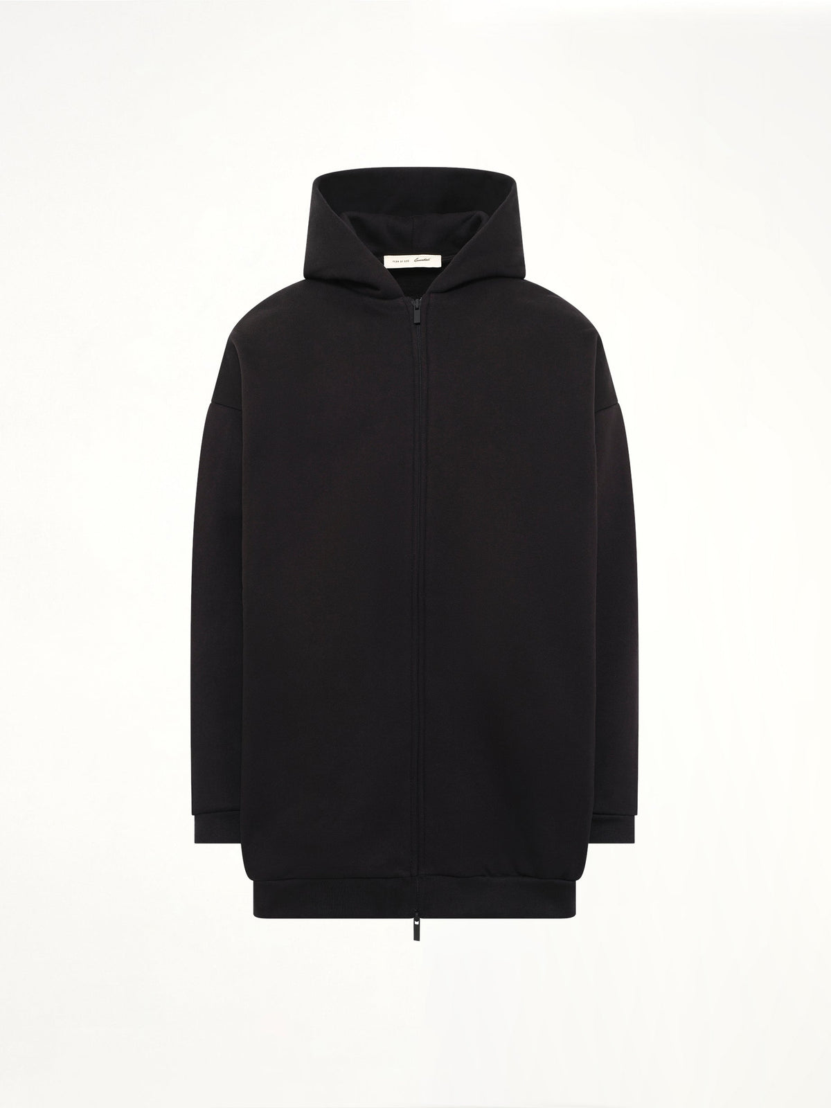 FEAR OF GOD ESSENTIALS Property Lounge Long Zip Hoodie (Black)