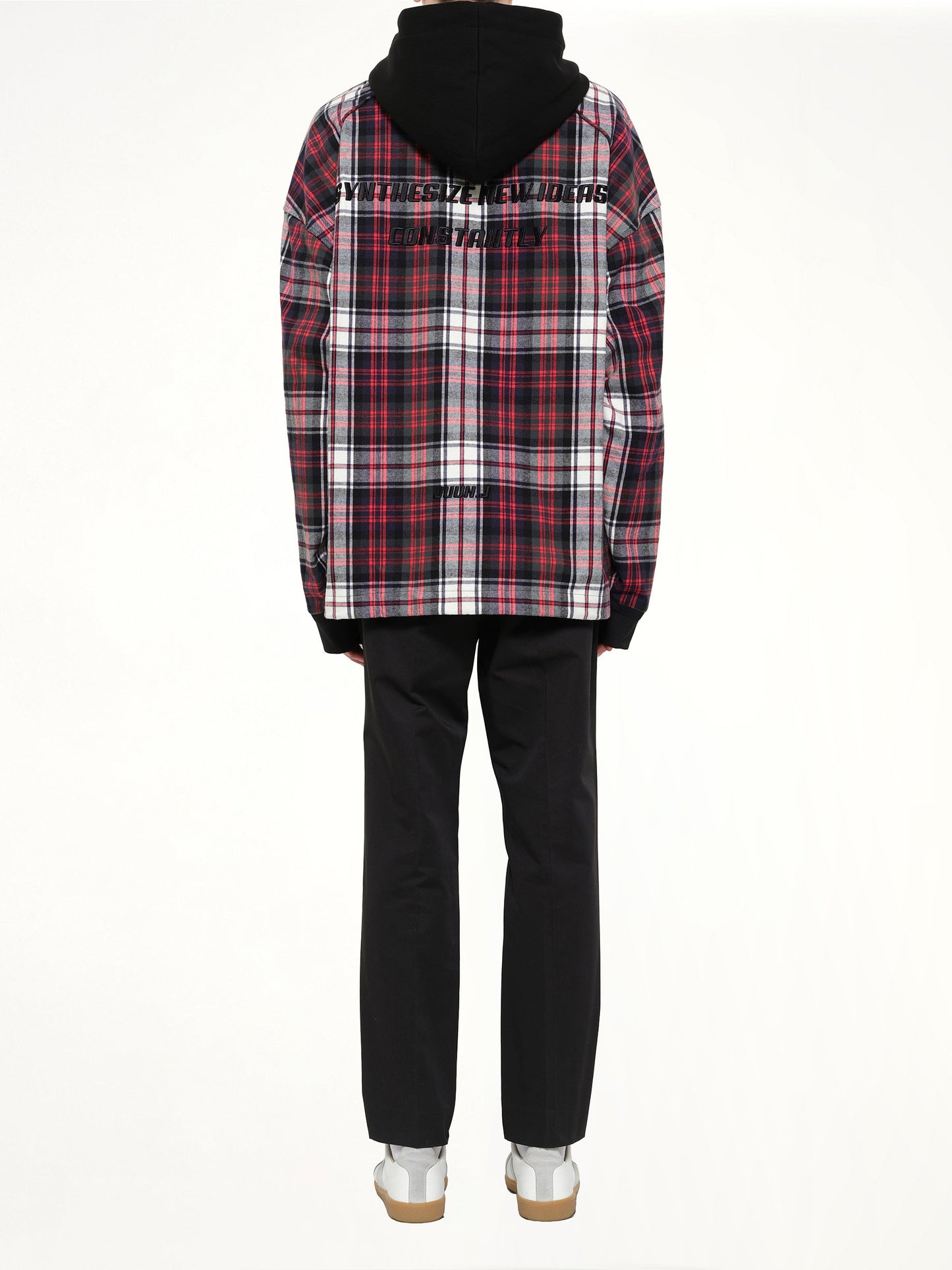 JUUNJ Plaid Hoodie (Green)