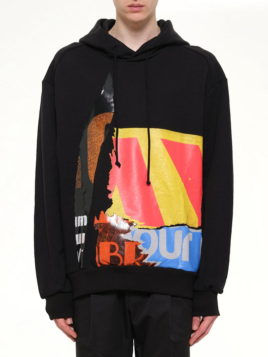 Image of a model wearing Outerwear. Product name - JuunJ Hoodie in Black colour by brand - JUUNJ