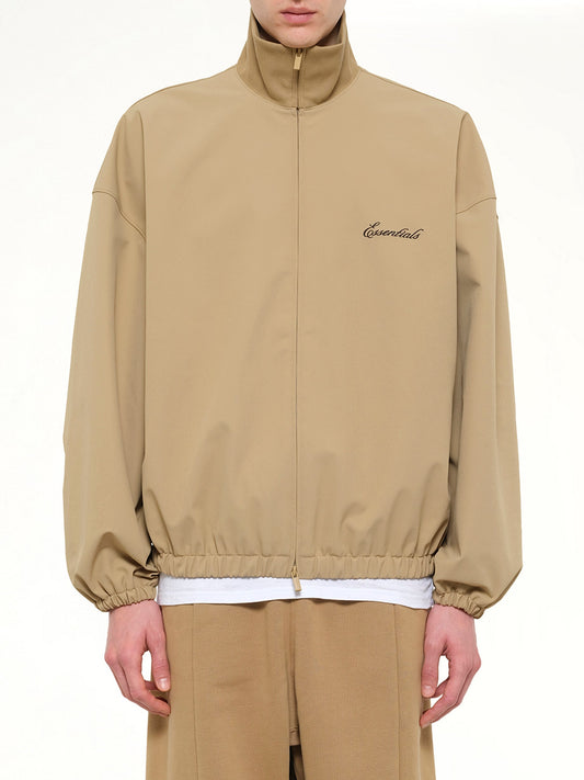 Image of Coats & Jackets. Product name - Signature Full Zip Track Jacket in Brown colour by brand - FEAR OF GOD ESSENTIALS
