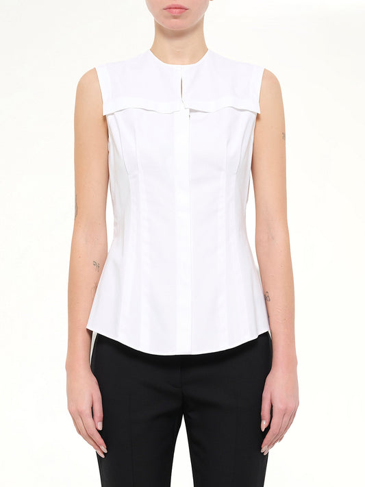 Image of Shirts. Product name - Alexander McQueen Shirt in White colour by brand - ALEXANDER MCQUEEN