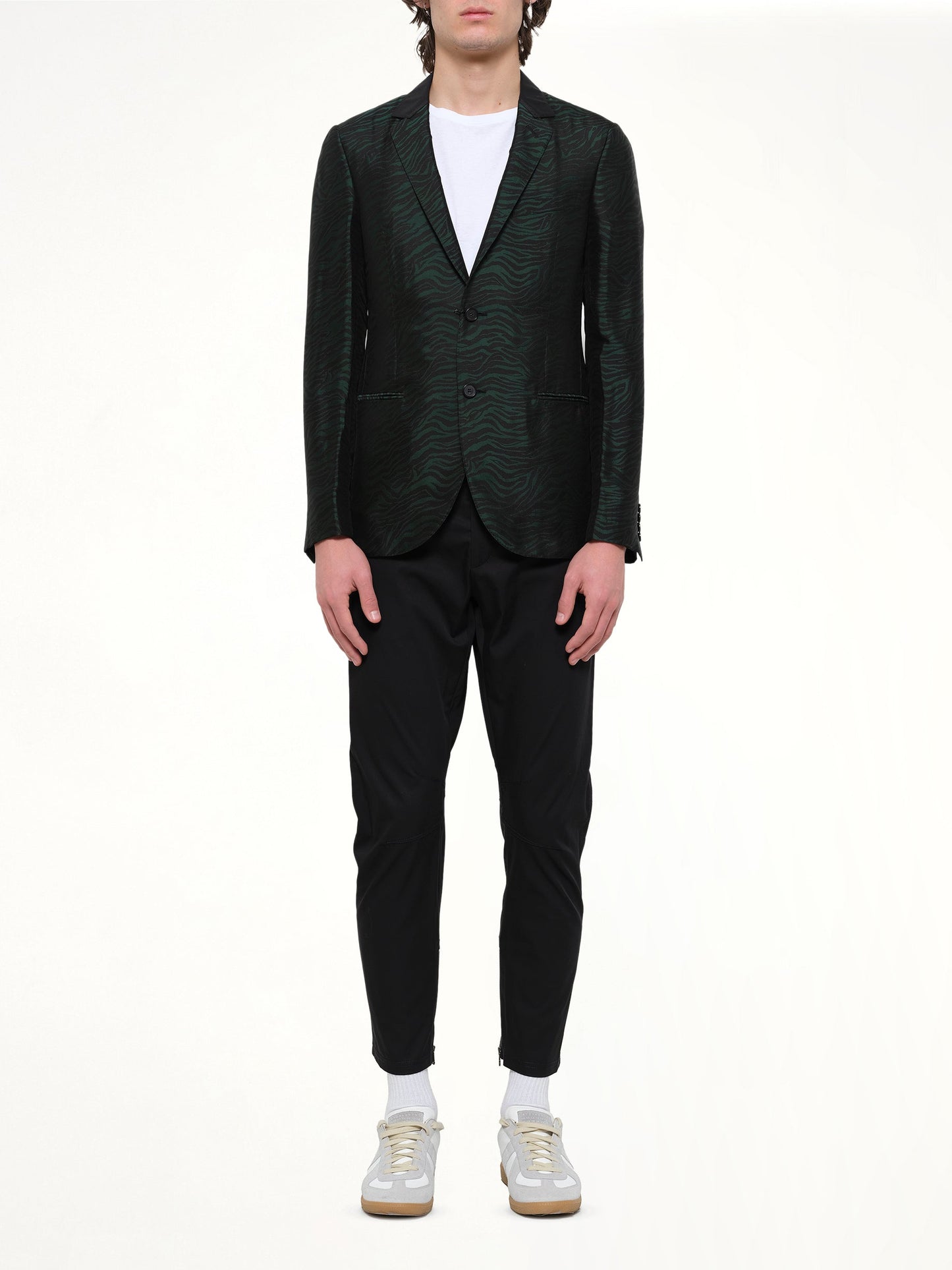 LANVIN D8 Slim 2 Button Jacket (Green)