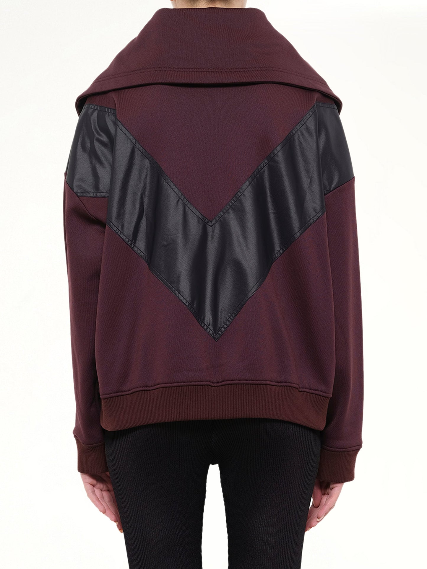 GIVENCHY Destructured Jersey Jacket (Burgundy)