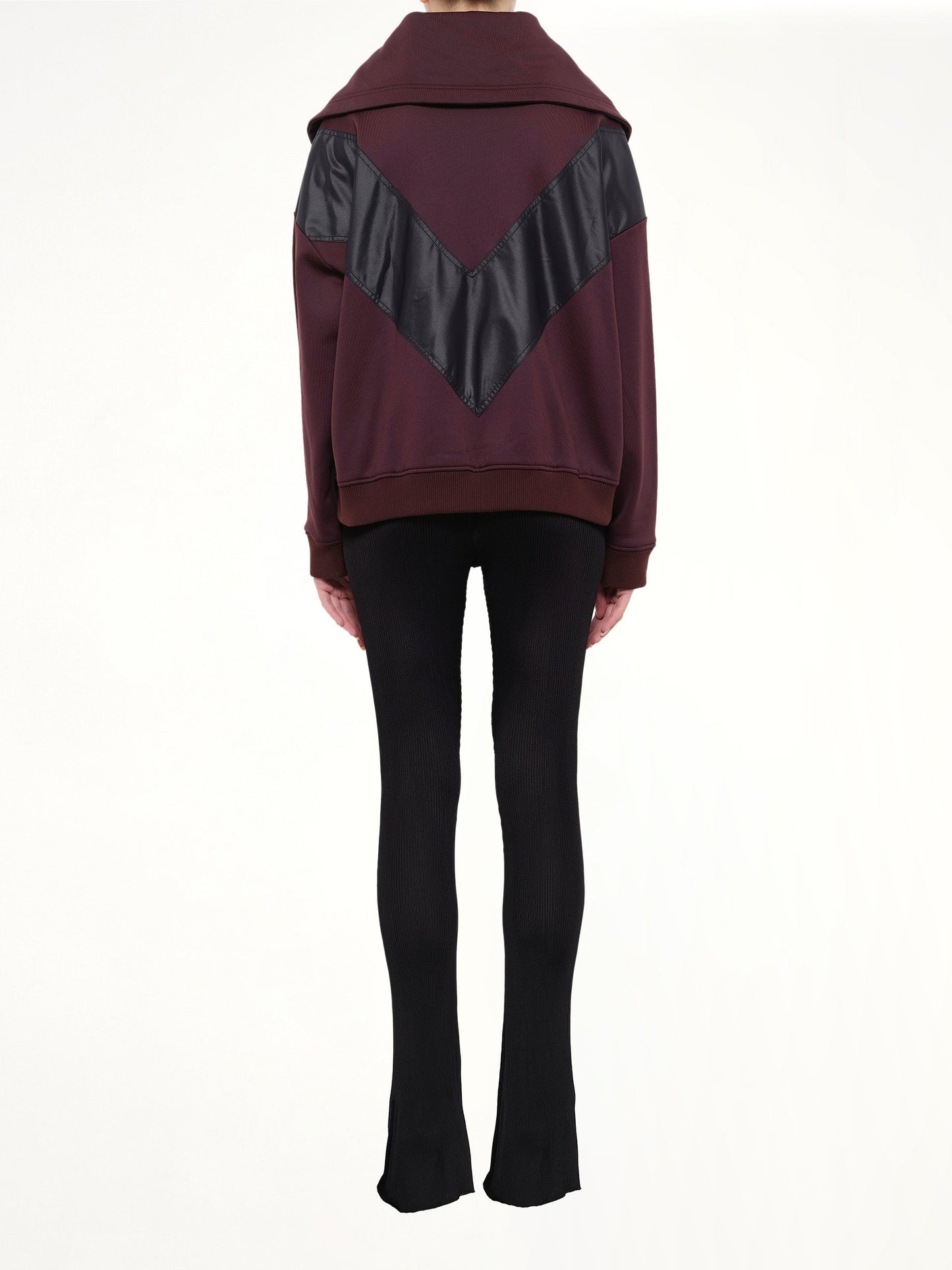 GIVENCHY Destructured Jersey Jacket (Burgundy)