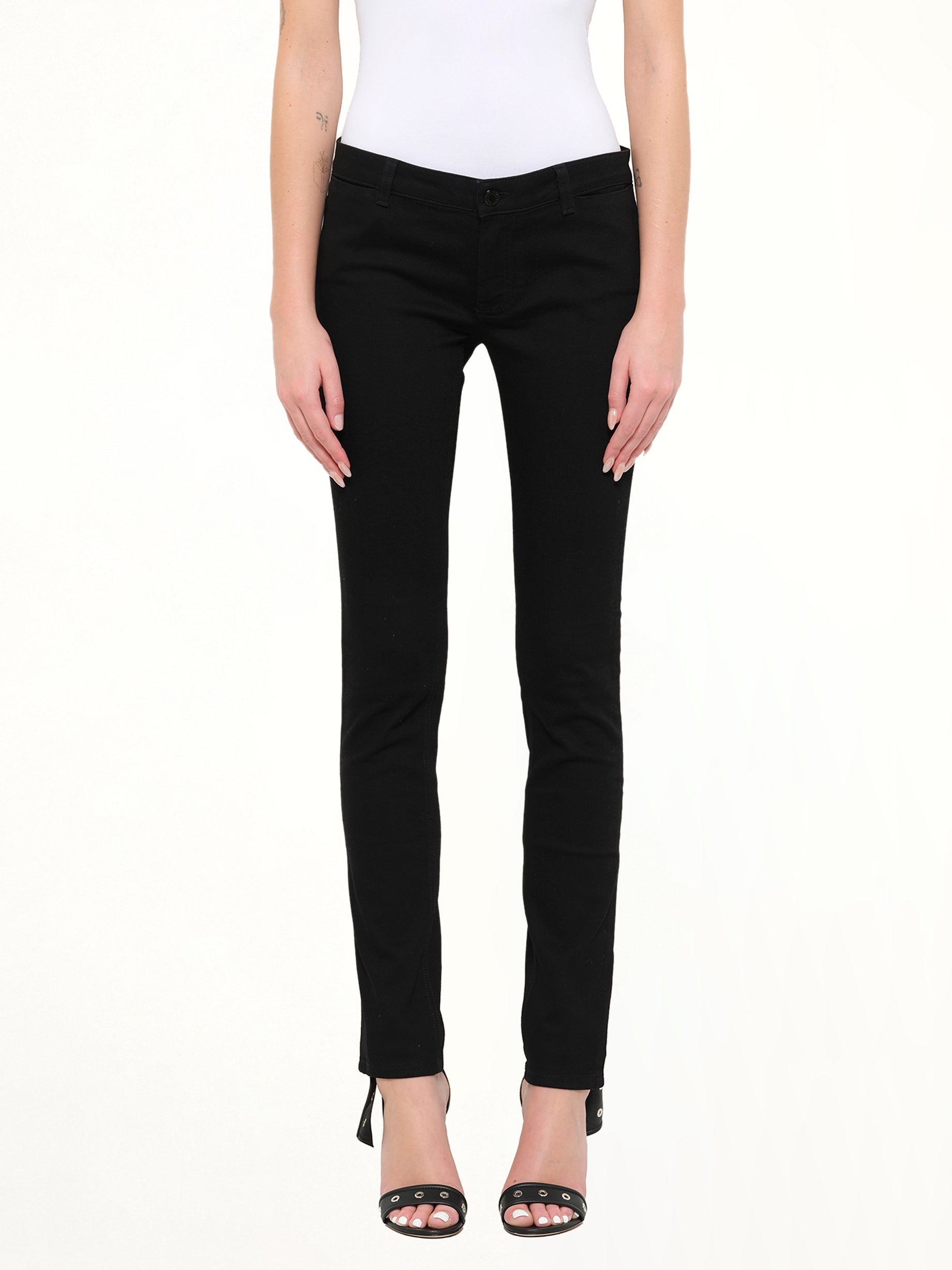 Image of a model wearing Pants. Product name - Givenchy Trousers in Red colour by brand - GIVENCHY
