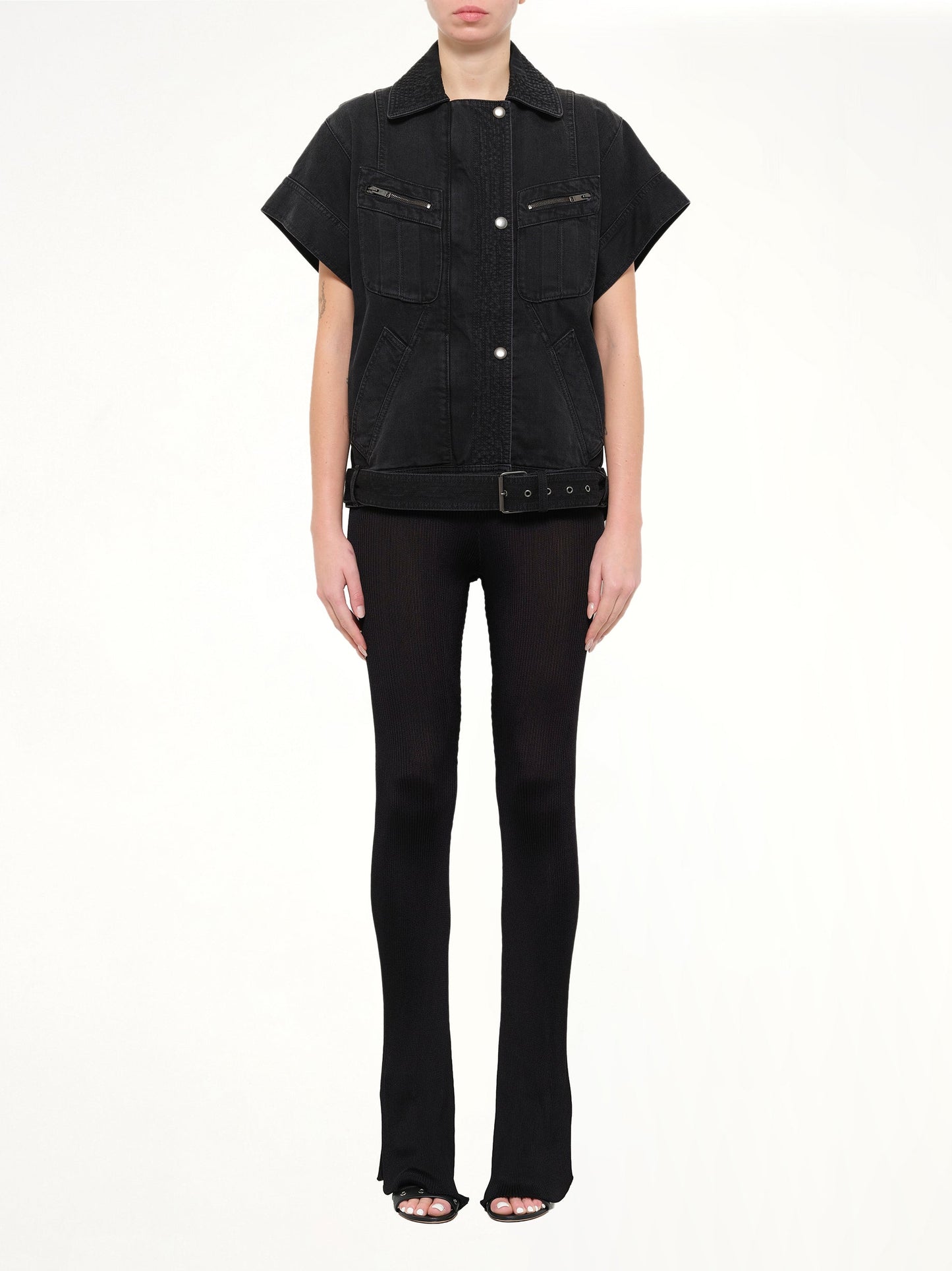 GIVENCHY Jacket With Belt (Black)