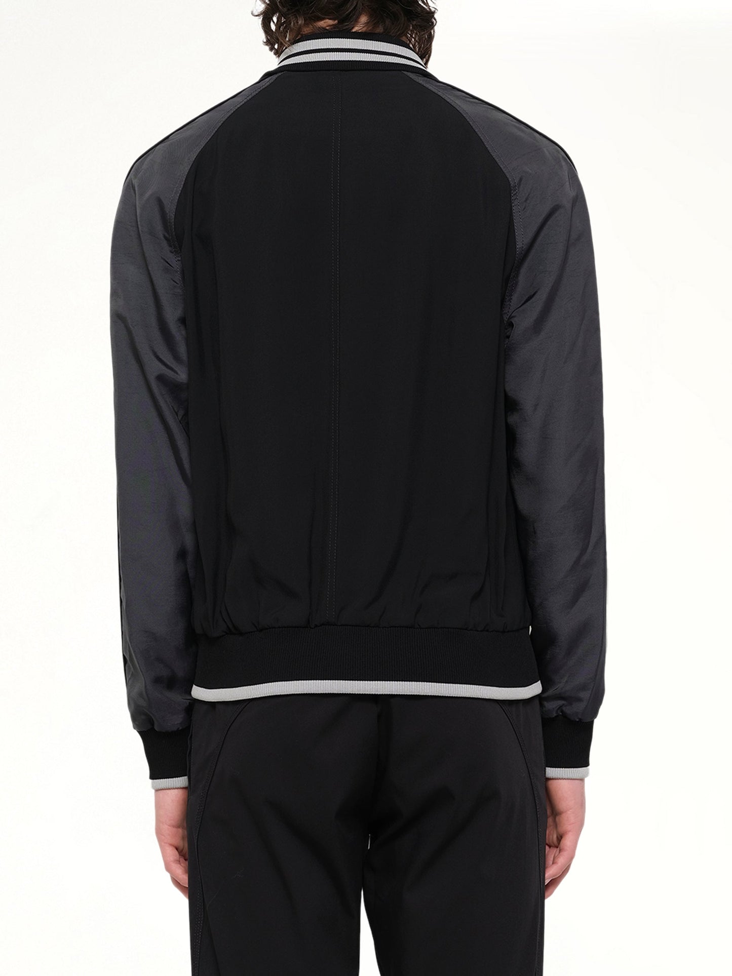 LANVIN Piping Baseball Jacket (Black)