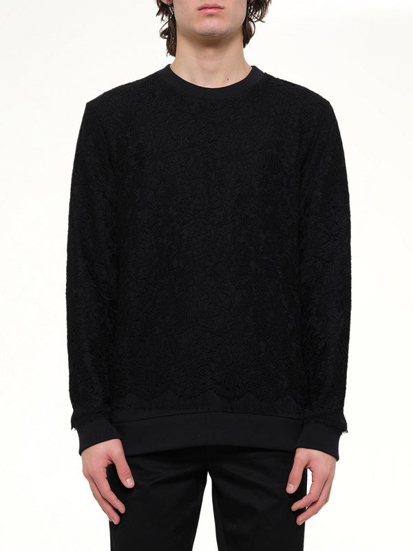 Image of a model wearing Outerwear. Product name - Podium Sweatshirt in Black colour by brand - GIVENCHY