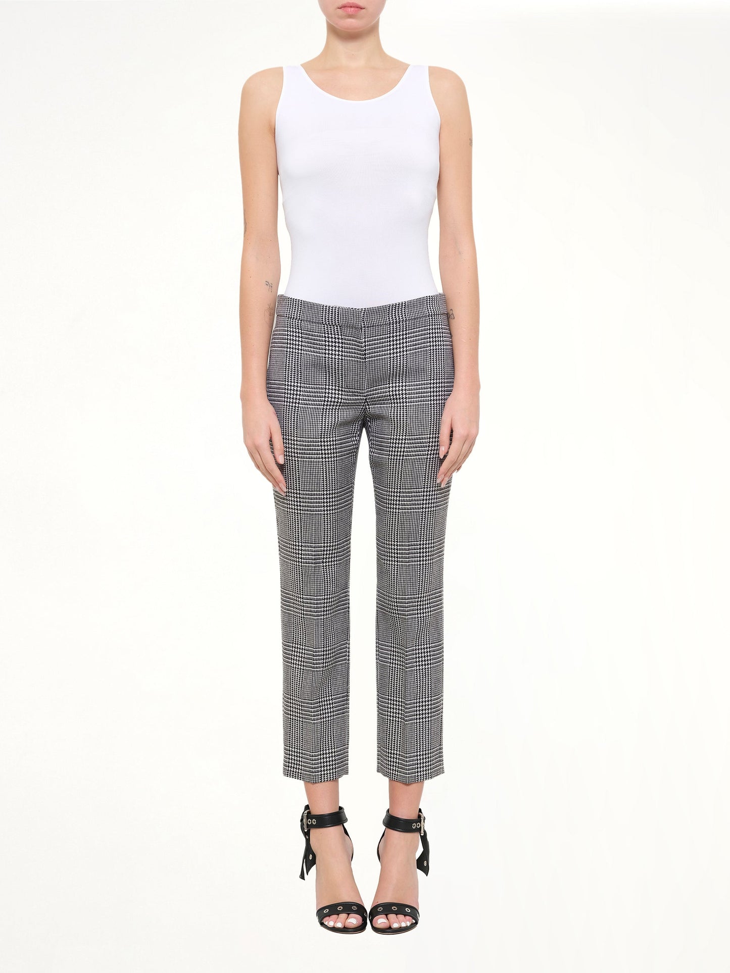 ALEXANDER MCQUEEN Prince Of Wales Pants (Black)