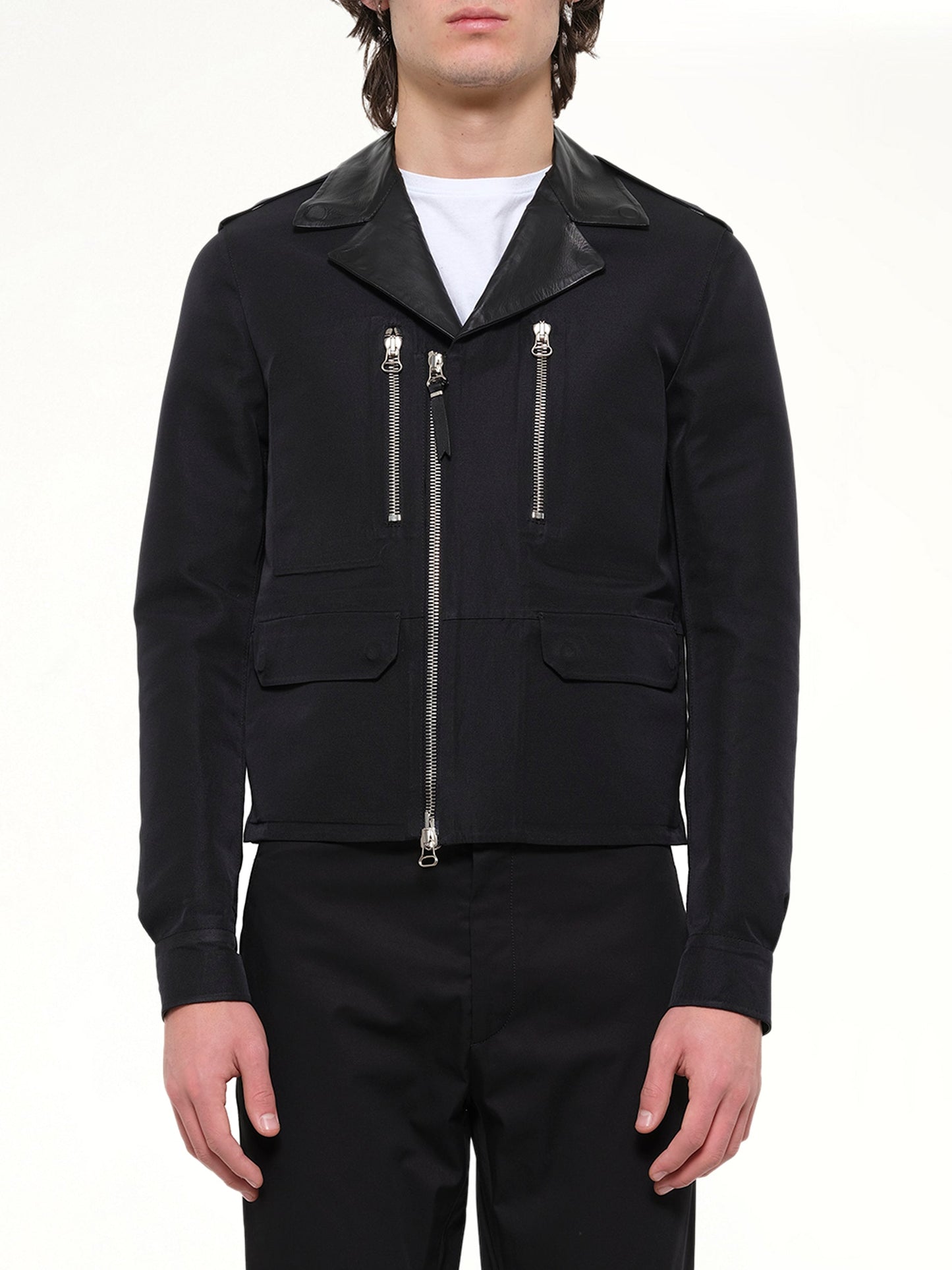 Image of Coats & Jackets. Product name - Seamless Blouson in Black colour by brand - LANVIN