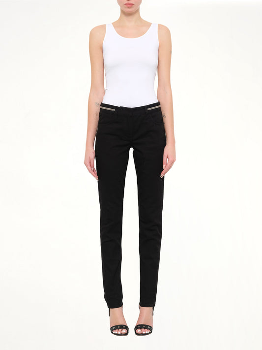 GIVENCHY Slim Fit Denim with Zipper at Waist (Black)