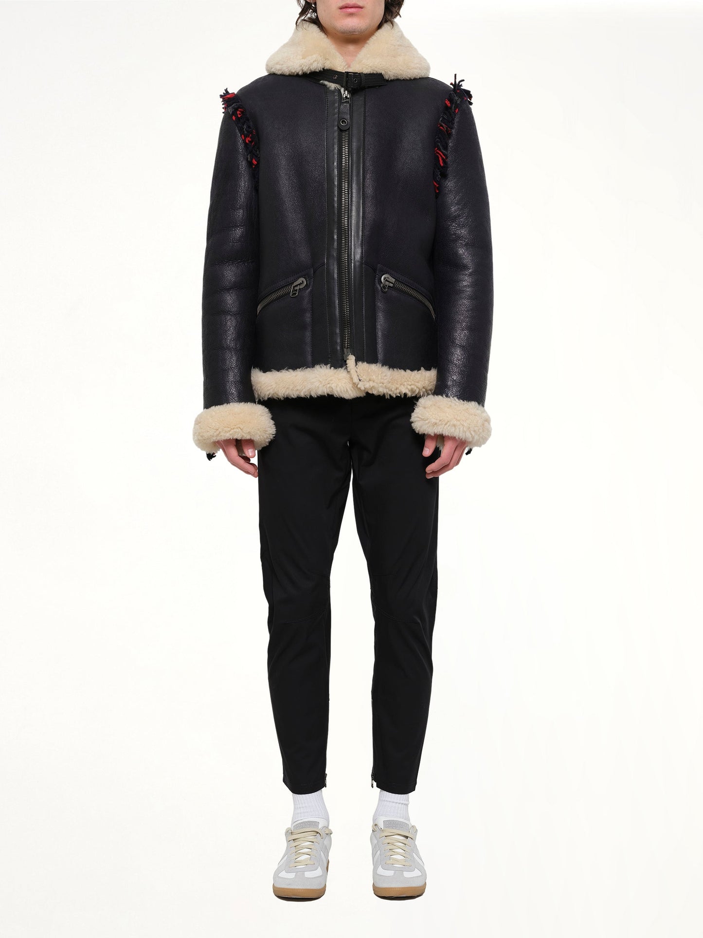 LANVIN Vintage Shearling Jacket (Navy)