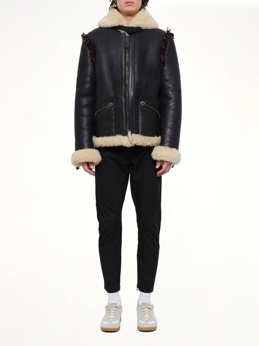 LANVIN Vintage Shearling Jacket (Navy)