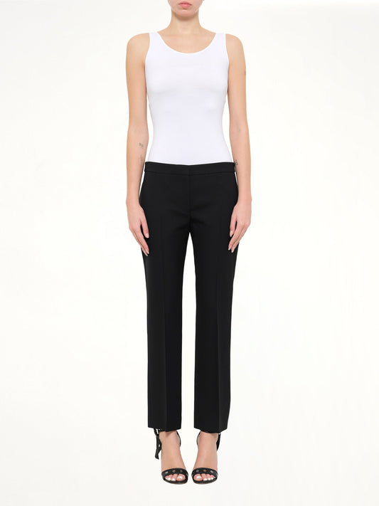 ALEXANDER MCQUEEN Wool Silk Pants (Black)