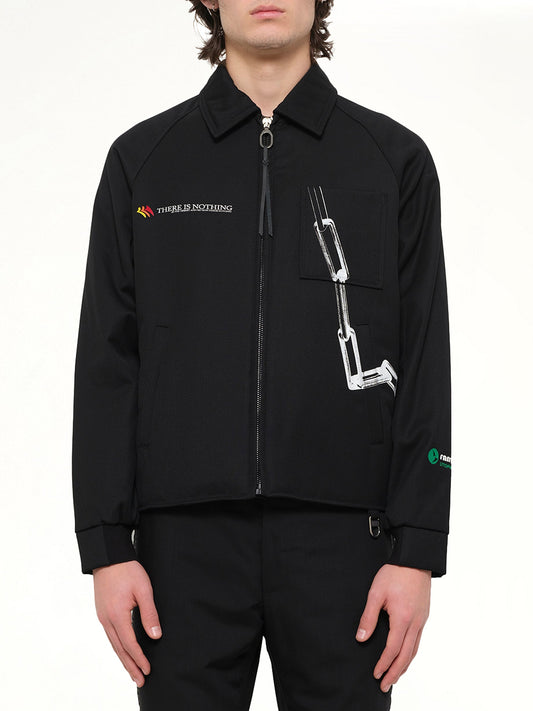 Image of Coats & Jackets. Product name - Coach Chain Jacket in Black colour by brand - LANVIN