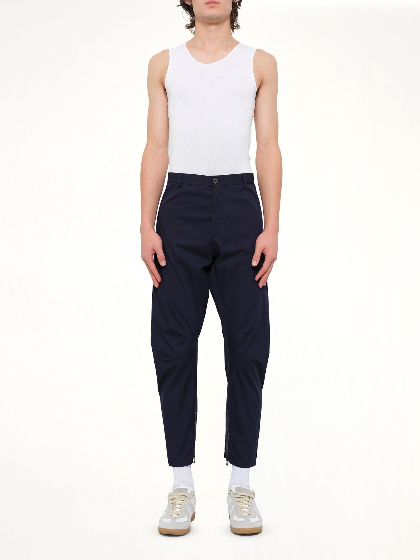 LANVIN Cut Biker Pants (Blue)