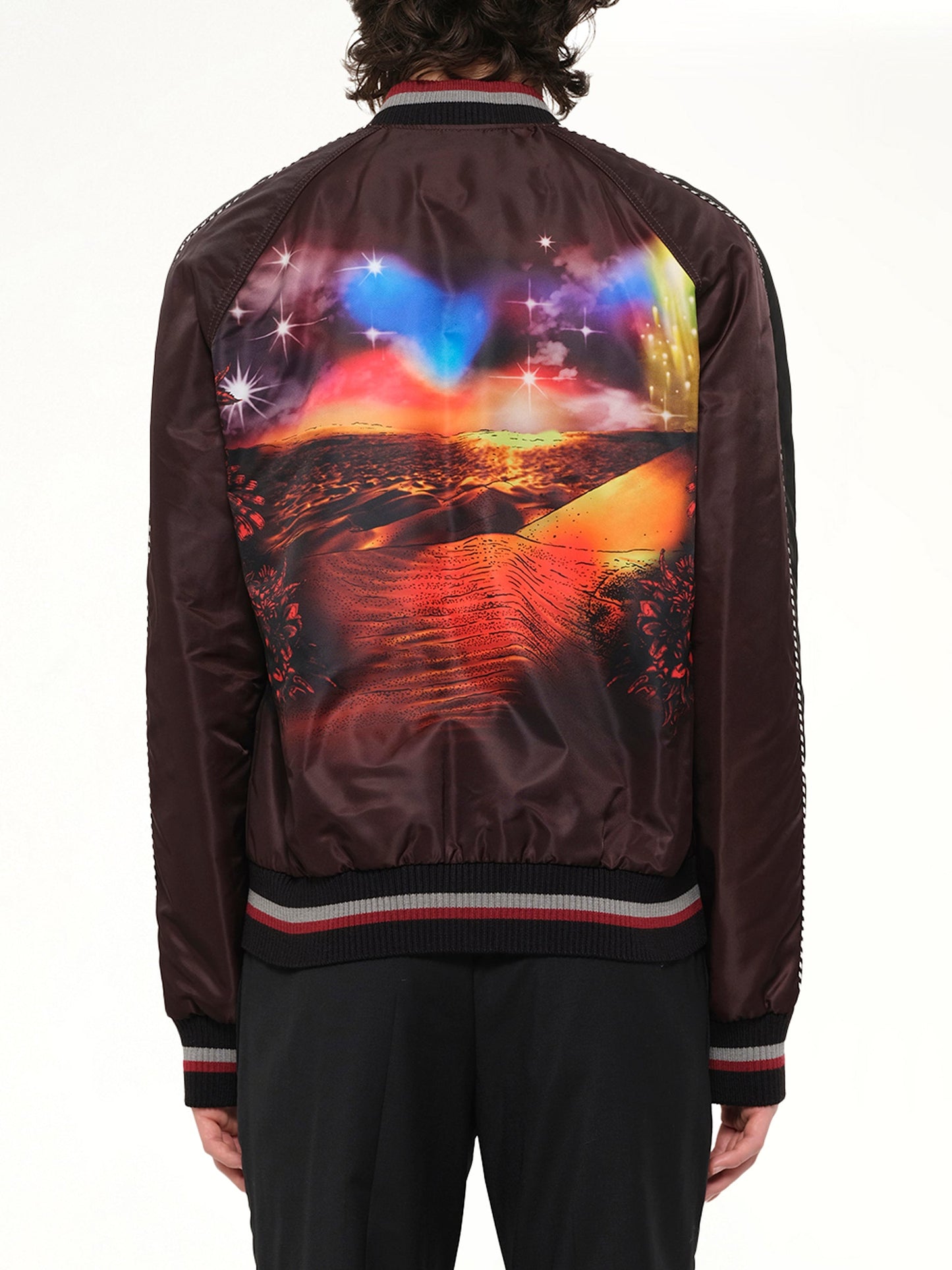 LANVIN Dune Baseball Jacket (Burg)