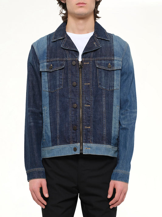 Image of Coats & Jackets. Product name - L/S Denim Jacket in Blue colour by brand - LANVIN