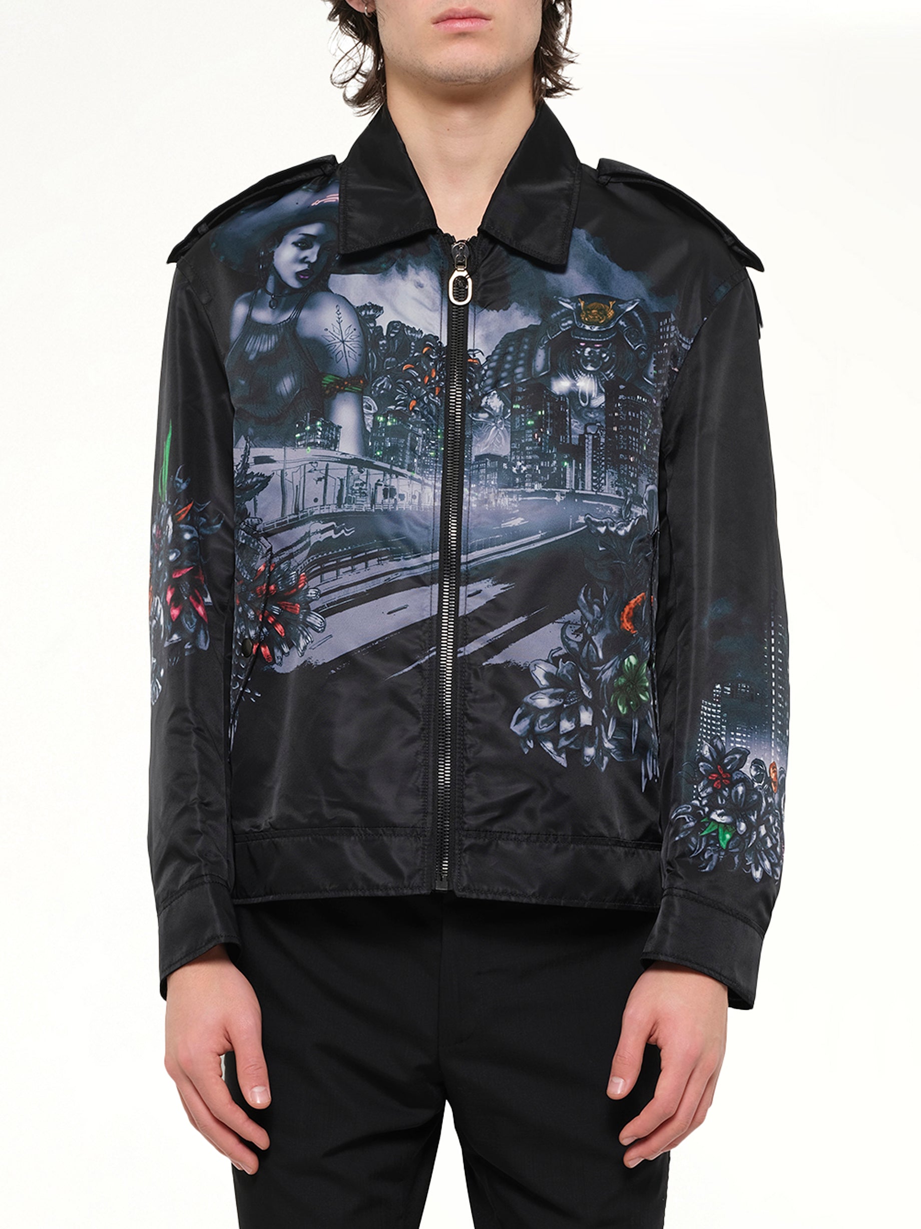 Image of Coats & Jackets. Product name - Shilder Jacket in Blue colour by brand - LANVIN