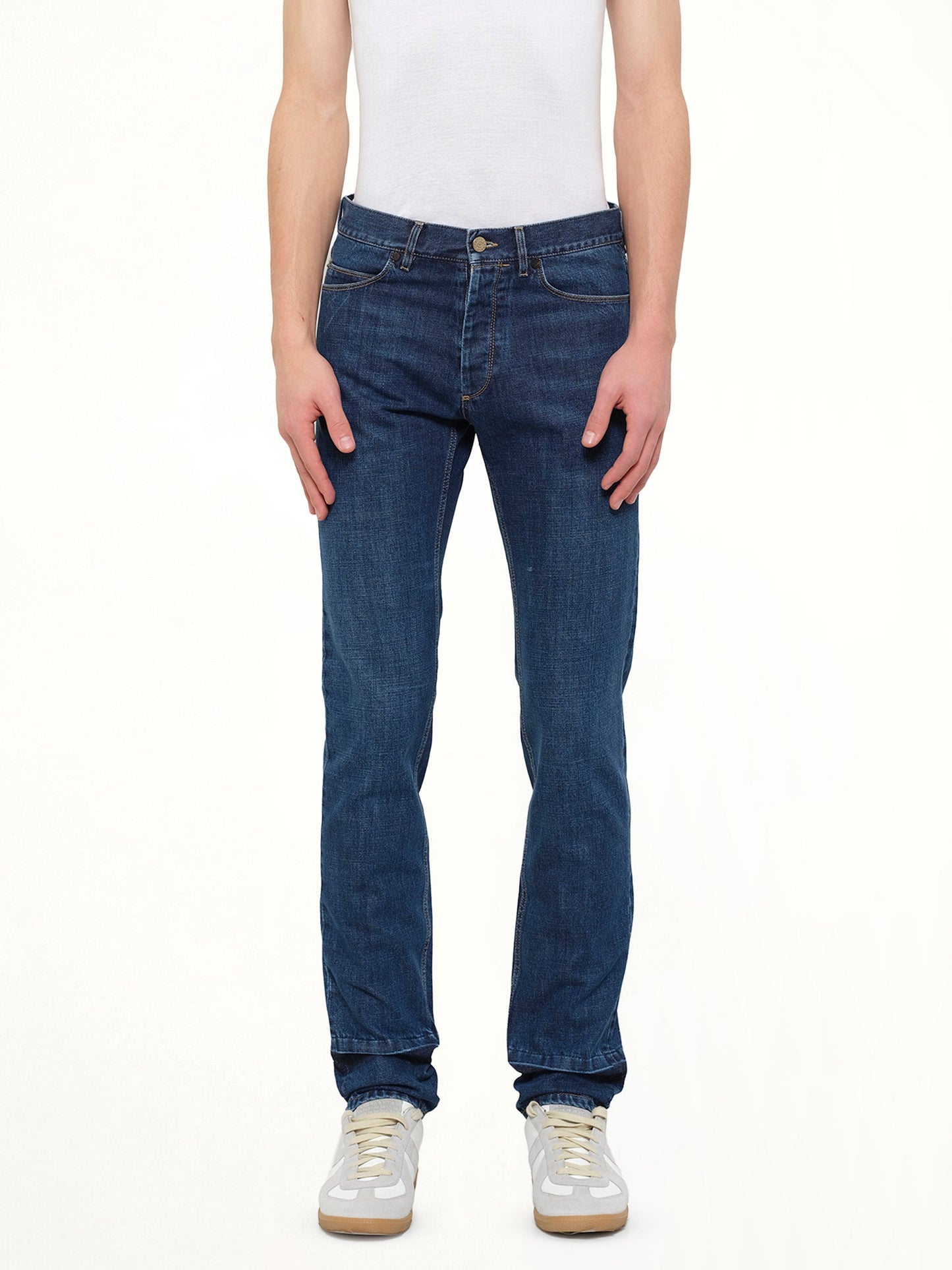 Image of Jeans. Product name - Skinny Denim in Blue colour by brand - LANVIN