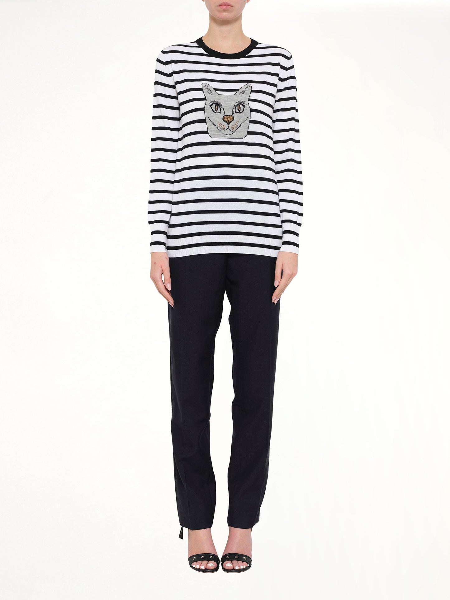 LOEWE Cat Sweater Stripes (Black)