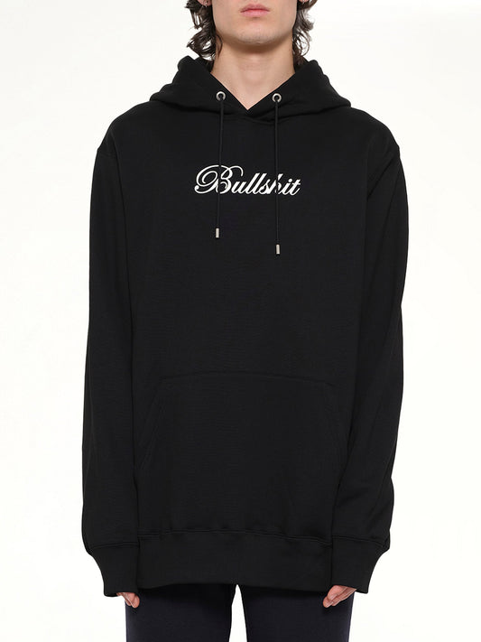 Image of a model wearing Outerwear. Product name - Mastermind Sweatshirt in Black colour by brand - MASTERMIND