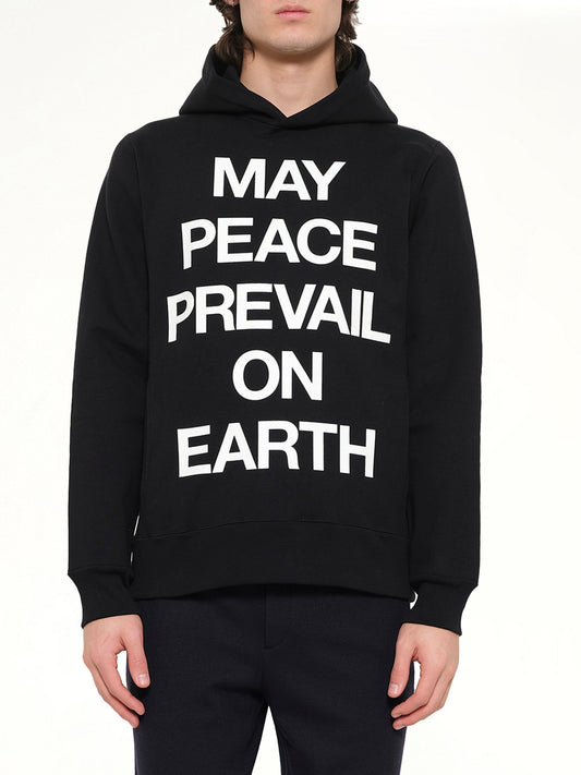 Image of a model wearing Outerwear. Product name - Mastermind Sweatshirt in Black colour by brand - MASTERMIND