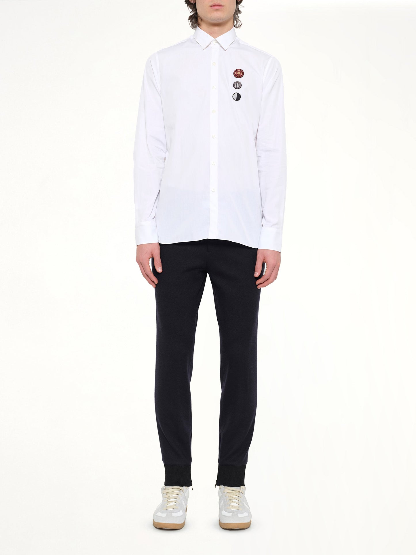 LANVIN Patch Medal 1 Shirt (White)