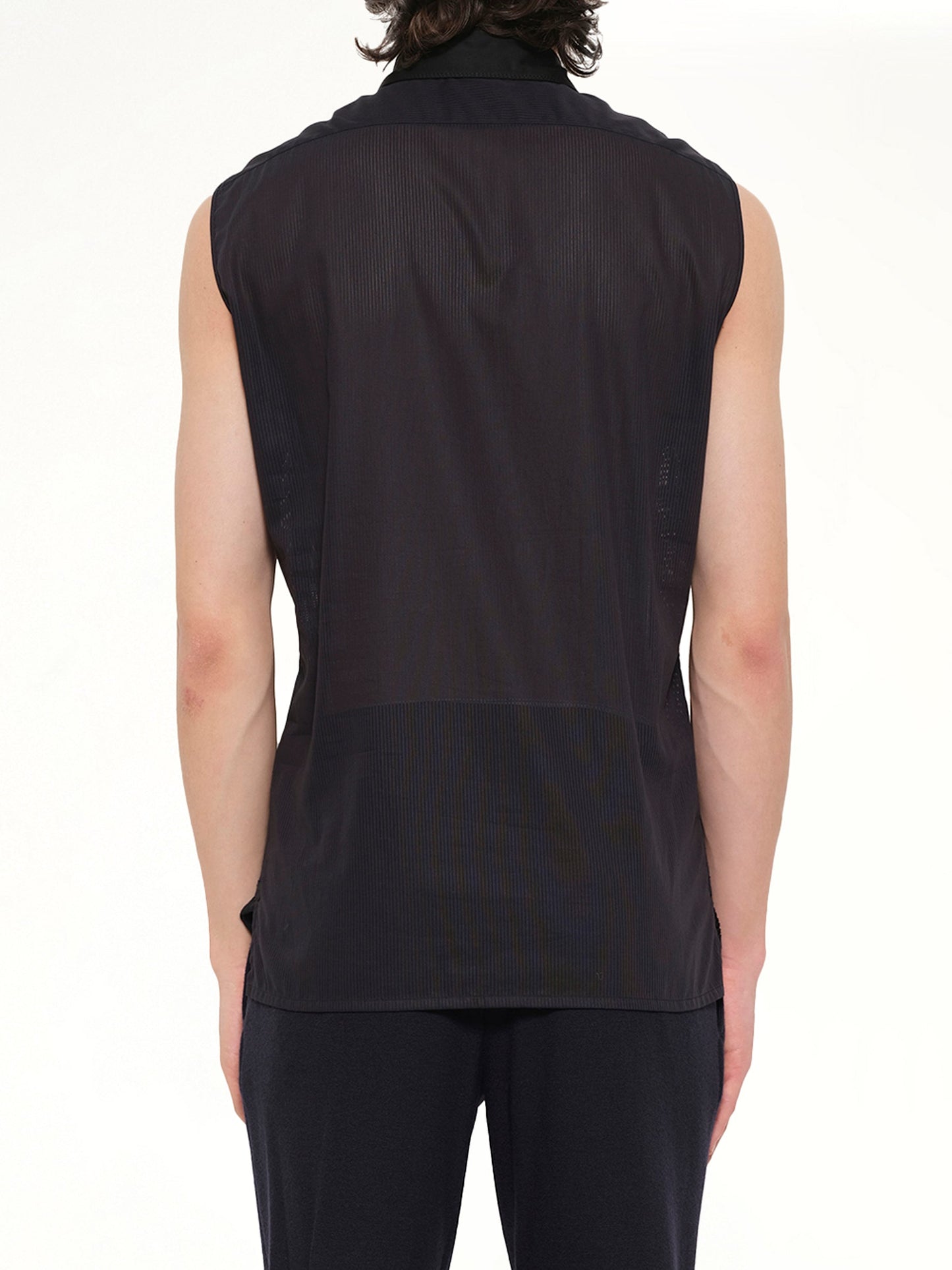 LANVIN S/Less Shirt Patchwork (Black)