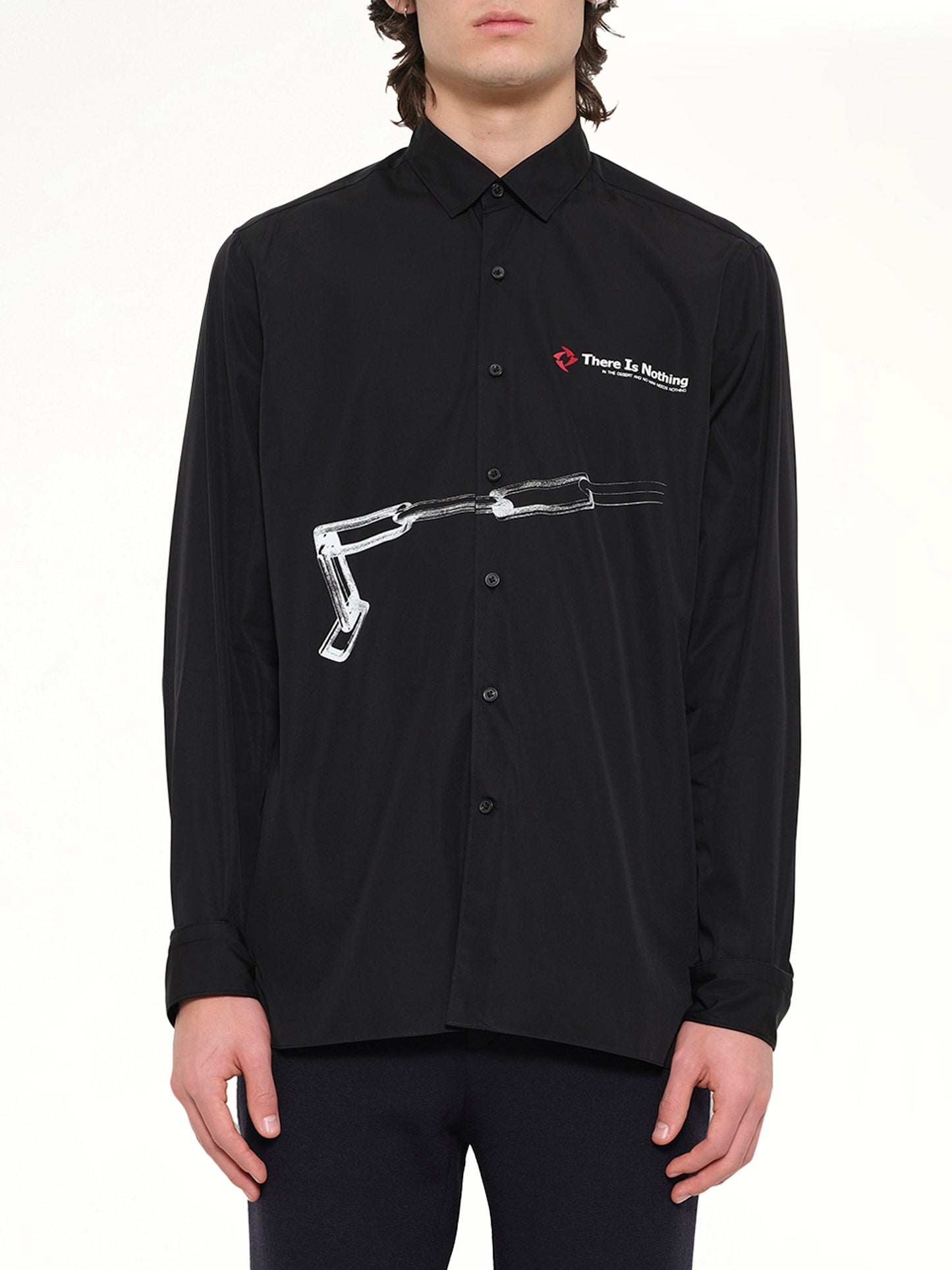 Image of Shirts. Product name - Shirt Small Collar in Black colour by brand - LANVIN