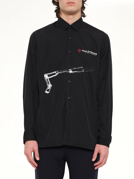 Image of Shirts. Product name - Shirt Small Collar in Black colour by brand - LANVIN